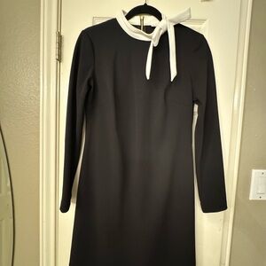 Calvin Klein Black Dress with White Accents